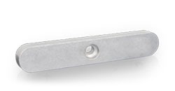 Passfeder Form C rundstirnig mit Bohrung nach DIN-Norm