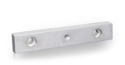 Passfeder Form F mit Bohrung und Gewinde nach DIN-Norm