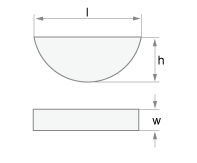 Dimensions Disk (Woodruff) Key